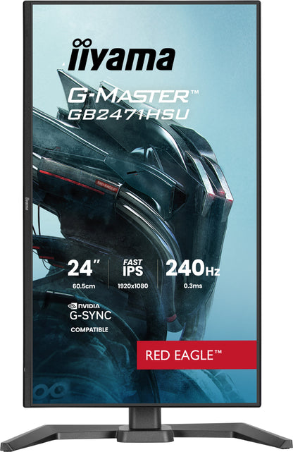 iiyama G-MASTER GB2471HSU-B1 computer monitor 60.5 cm (23.8") 1920 x 1080 pixels Full HD Black