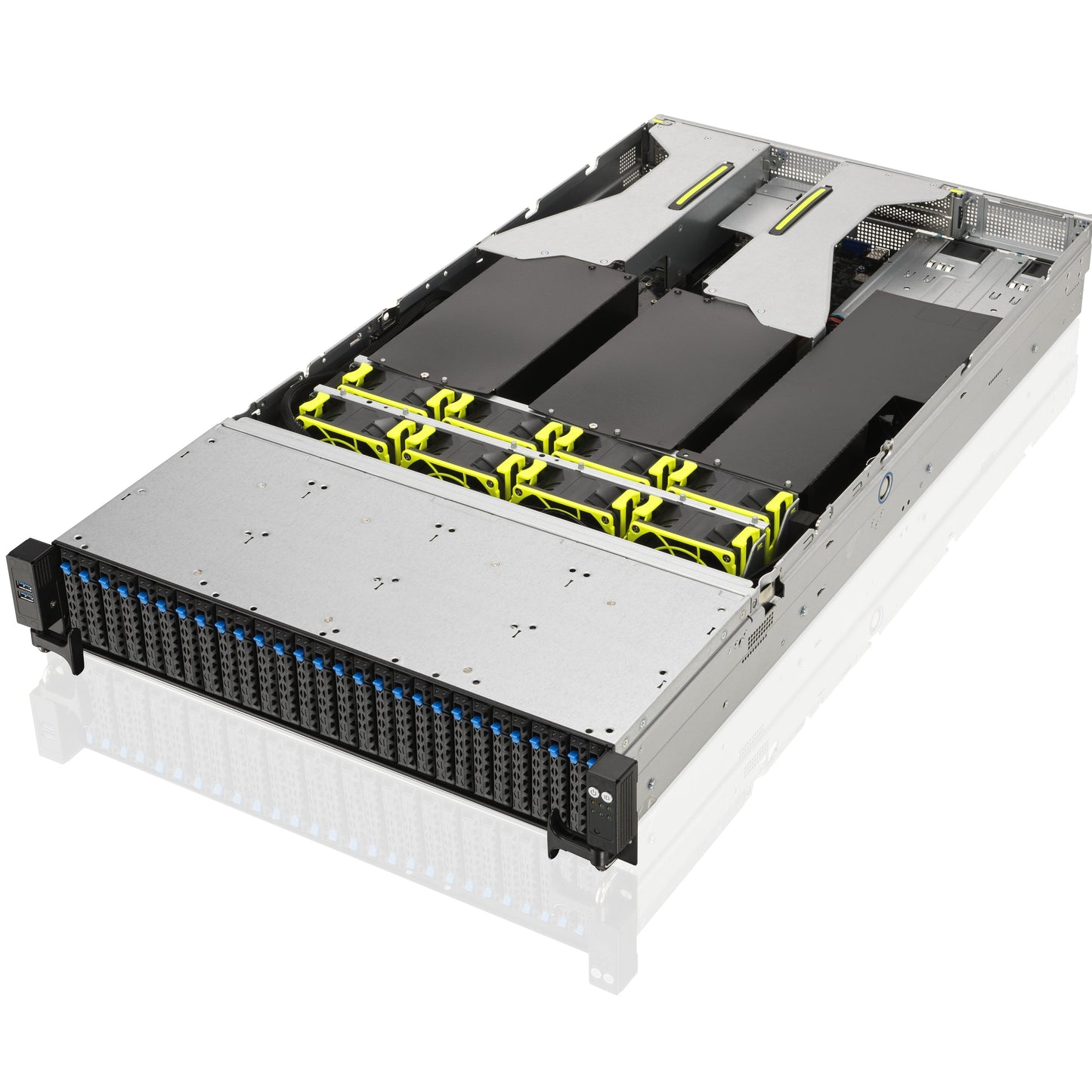 ASUS RS520A-E11-RS24U Socket SP3 Rack (2U) Black, Silver