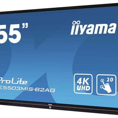 iiyama TE5503MIS-B2AG interactive whiteboard 139.7 cm (55") 3840 x 2160 pixels Touchscreen Black