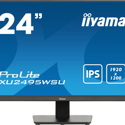 iiyama ProLite XU2495WSU-B7 computer monitor 61 cm (24") 1920 x 1200 pixels 4K Ultra HD LED Black