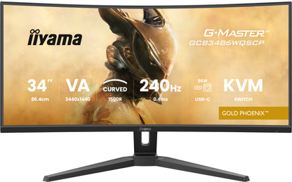 iiyama G-MASTER GCB3486WQSCP-B1 computer monitor 86.4 cm (34") 1440 x 3440 pixels