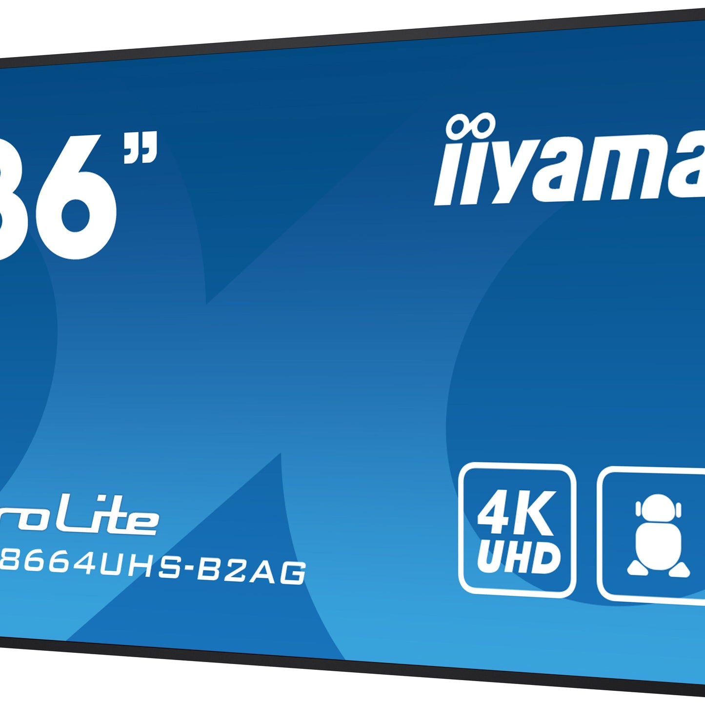 iiyama LH8664UHS-B2AG Signage Display Digital signage flat panel 2.18 m (86") Wi-Fi 500 cd/m² 4K Ultra HD Black Built-in processor Android 24/7