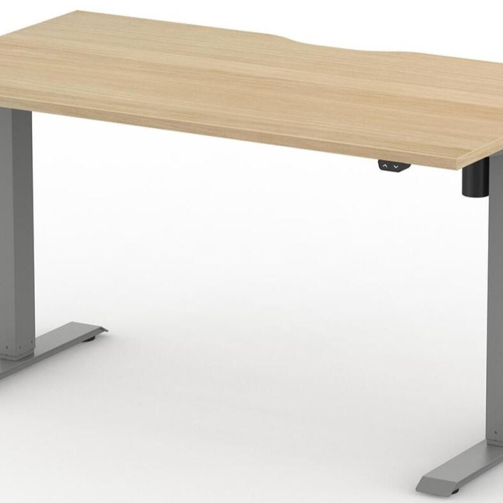 Formetiq B/H1S48S Alto 1 Single Height Adjustable Desk with Scoop - (w) 1400 x (d) 800mm