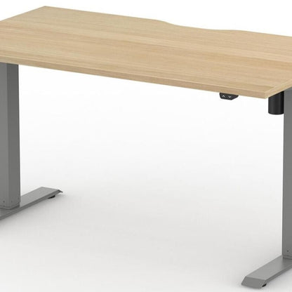 Formetiq B/H1S48S Alto 1 Single Height Adjustable Desk with Scoop - (w) 1400 x (d) 800mm