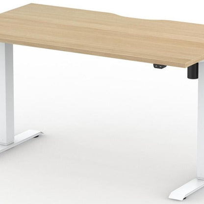 Formetiq B/H1S48S Alto 1 Single Height Adjustable Desk with Scoop - (w) 1400 x (d) 800mm