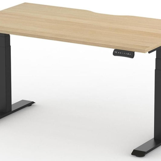 Formetiq B/H2S28S Alto 2 Single Height Adjustable Desk with Scoop - (w) 1200 x (d) 800mm