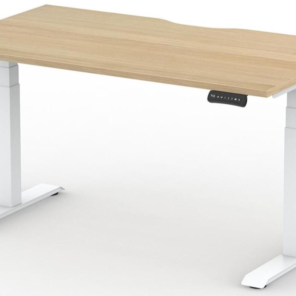 Formetiq B/H2S47S Alto 2 Single Height Adjustable Desk with Scoop - (w) 1400 x (d) 700mm