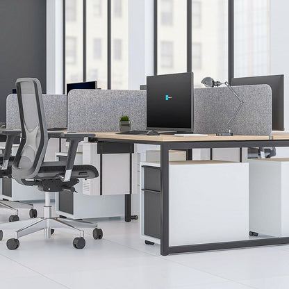 Narbutas G4E015S16S16 Fabric Desk Screen - (w)1400mm (Brackets Not Included)