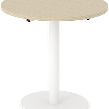 Narbutas COM080-D2E Round Table with White Metal Base