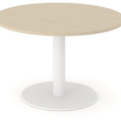 Narbutas COM120-D2E Round Table with White Metal Base
