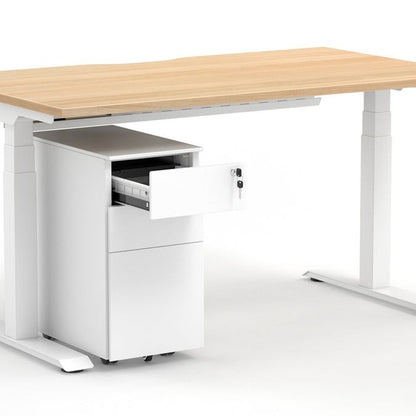 Formetiq PMS4521 Cube Steel Pedestal 2 Personal Drawers 1 File Drawer