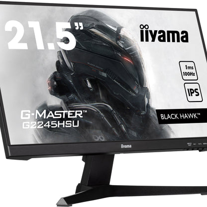 iiyama G-Master G2245HSU-B1 21.5" IPS panel technology, a 100Hz refresh rate, and an ultra-swift 1ms MPRT response time.