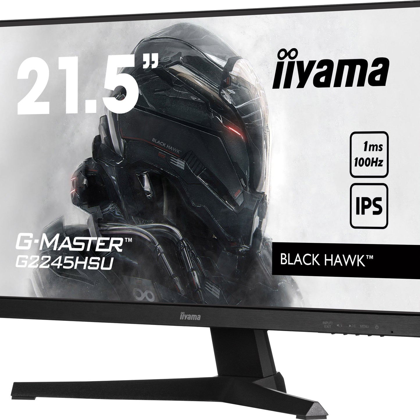 iiyama G-Master G2245HSU-B1 21.5" IPS panel technology, a 100Hz refresh rate, and an ultra-swift 1ms MPRT response time.