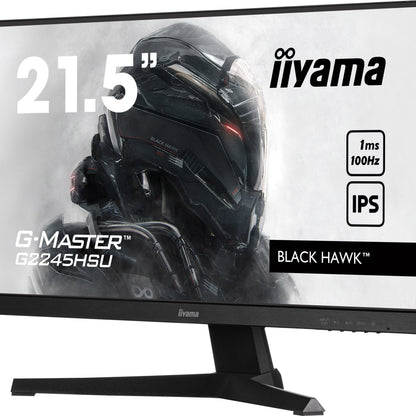 iiyama G-Master G2245HSU-B1 21.5" IPS panel technology, a 100Hz refresh rate, and an ultra-swift 1ms MPRT response time.