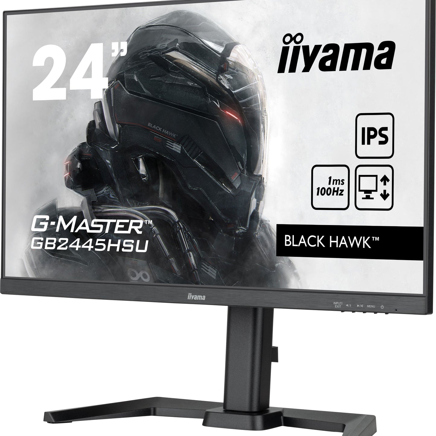 iiyama G-Master GB2445HSU-B1 Black Hawk 24" IPS 1ms Gaming Monitor