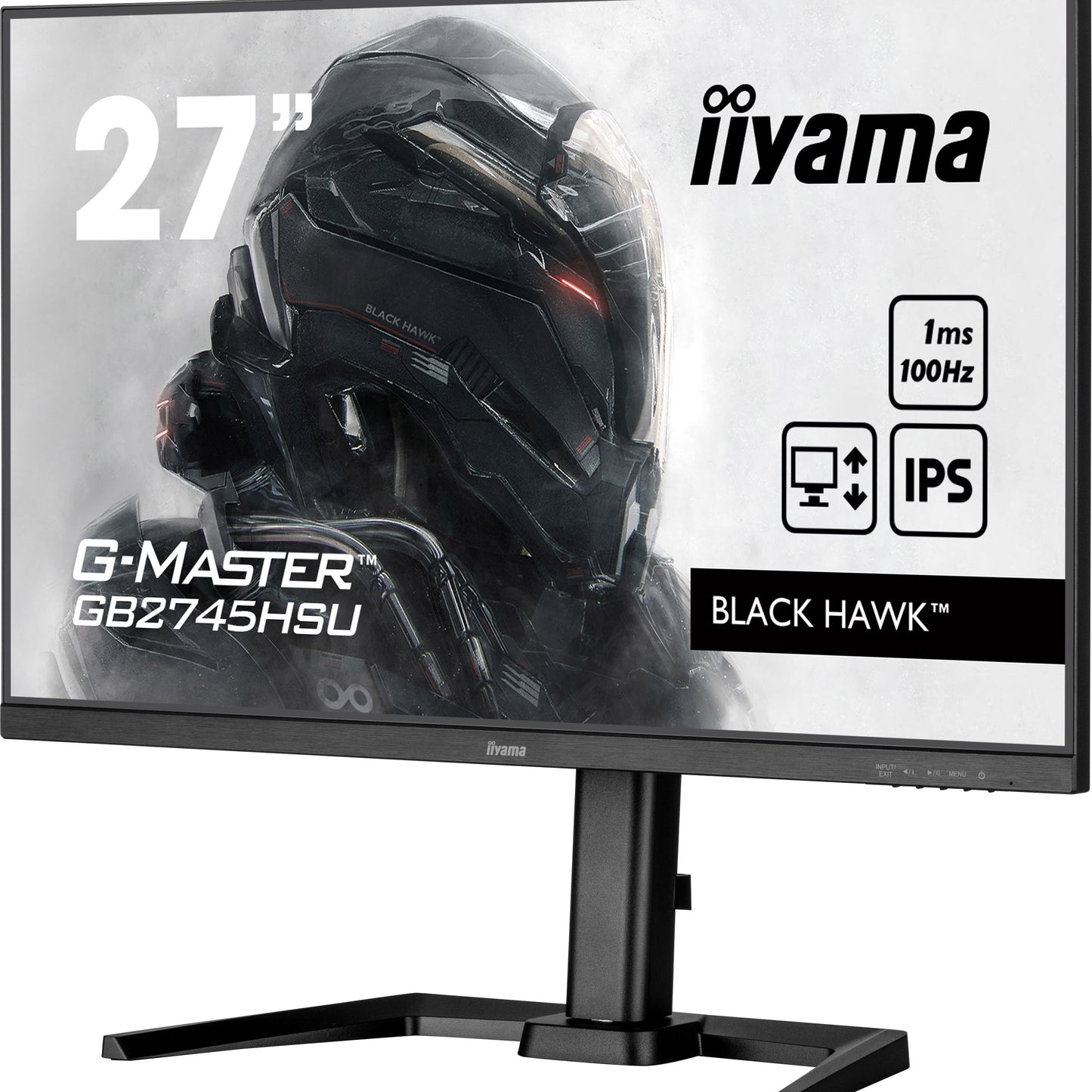 iiyama G-Master GB2745HSU-B1 27" Monitor with IPS Panel Technology and 1ms MPRT
