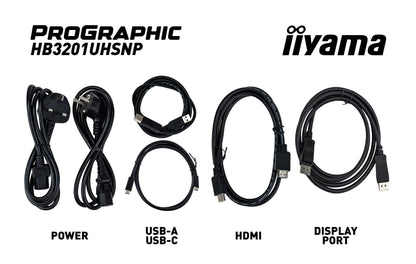 iiyama ProGraphic HB3201UHSNP-B1 32" 4K Pantone Validated Colour Display