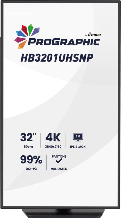 iiyama ProGraphic HB3201UHSNP-B1 32" 4K Pantone Validated Colour Display