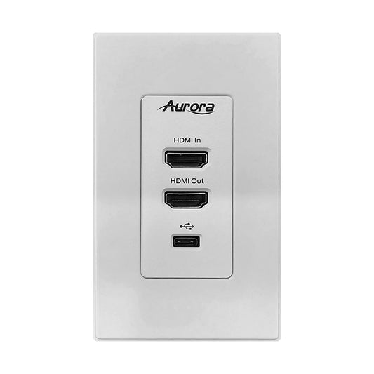 Aurora Multimedia IBT-1-WP1-W AV Distribution Wall Plate