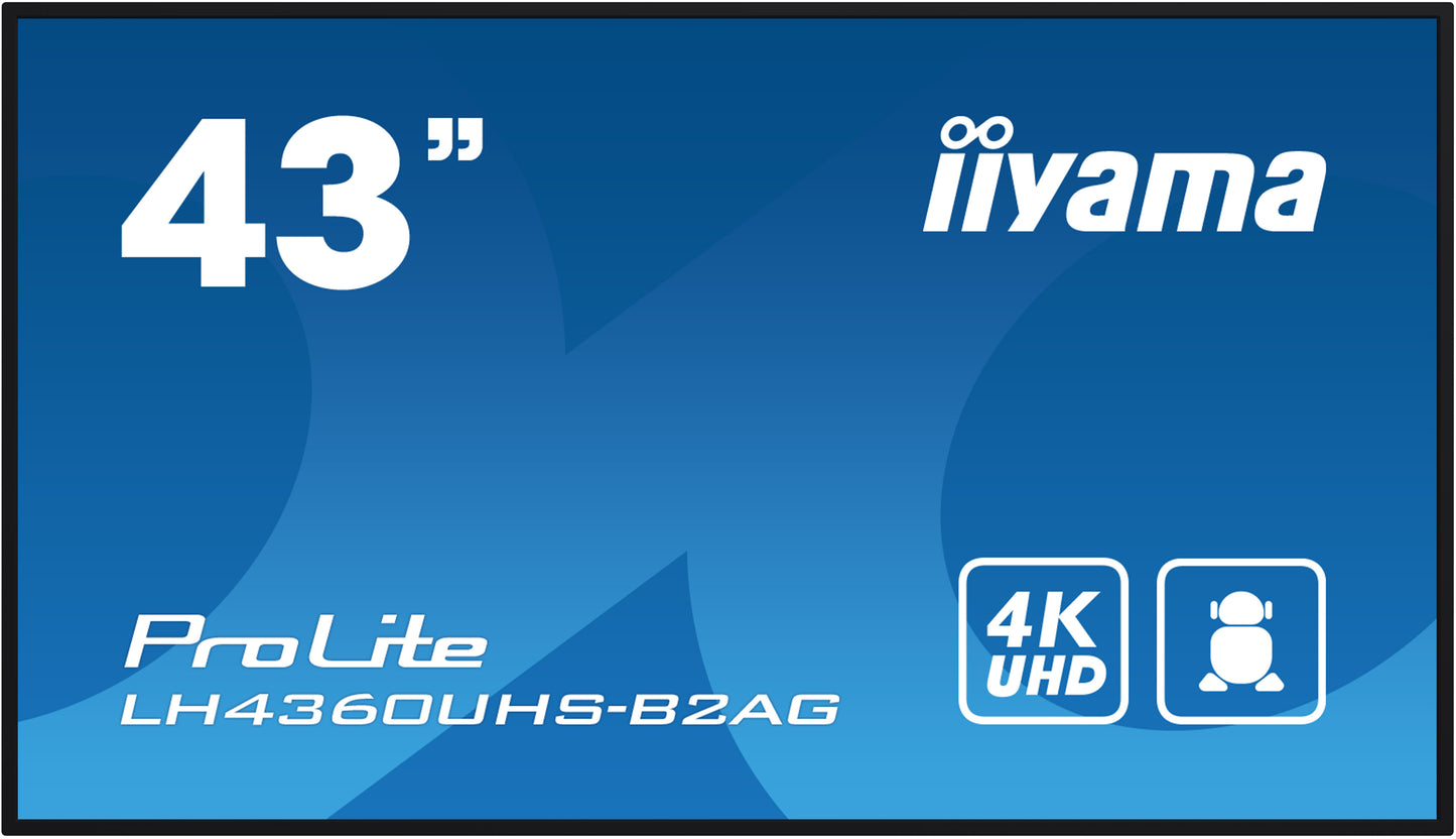 iiyama ProLite LH4360UHS-B2AG 43" 4K UHD Digital Signage Display
