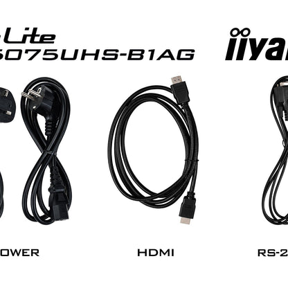 iiyama ProLite LH5075UHS-B1AG 50" 4K UHD 24/7 Display with Android OS, FailOver and Intel SDM slot