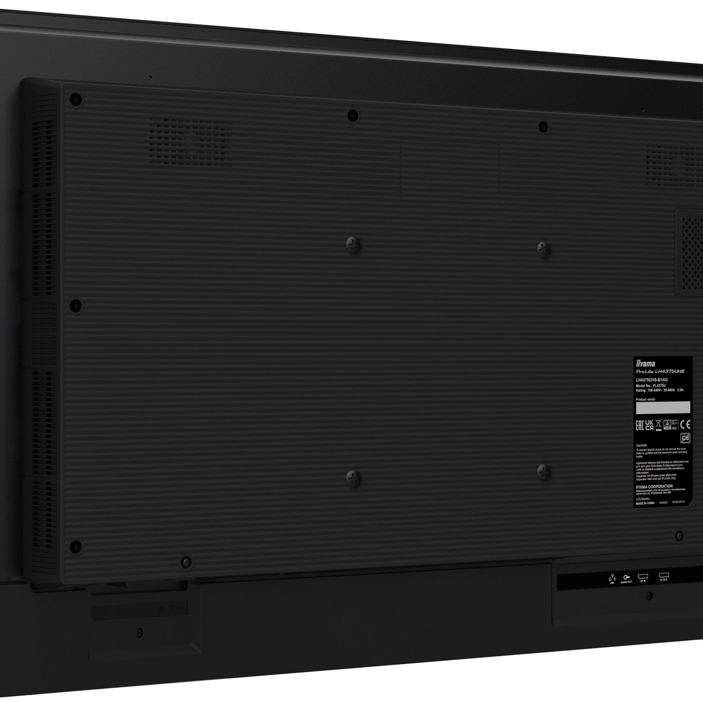 iiyama ProLite LH5075UHS-B1AG 50" 4K UHD 24/7 Display with Android OS, FailOver and Intel SDM slot