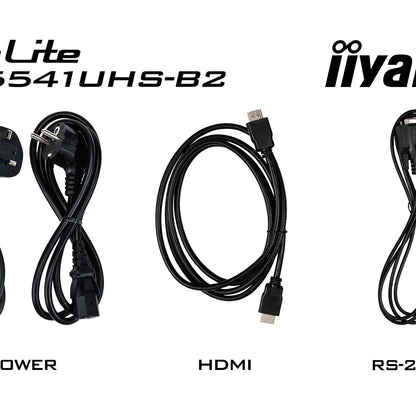 iiyama ProLite LH5541UHS-B2 55" Professional Digital Signage display with 4K UHD resolution and 24/7 operating time