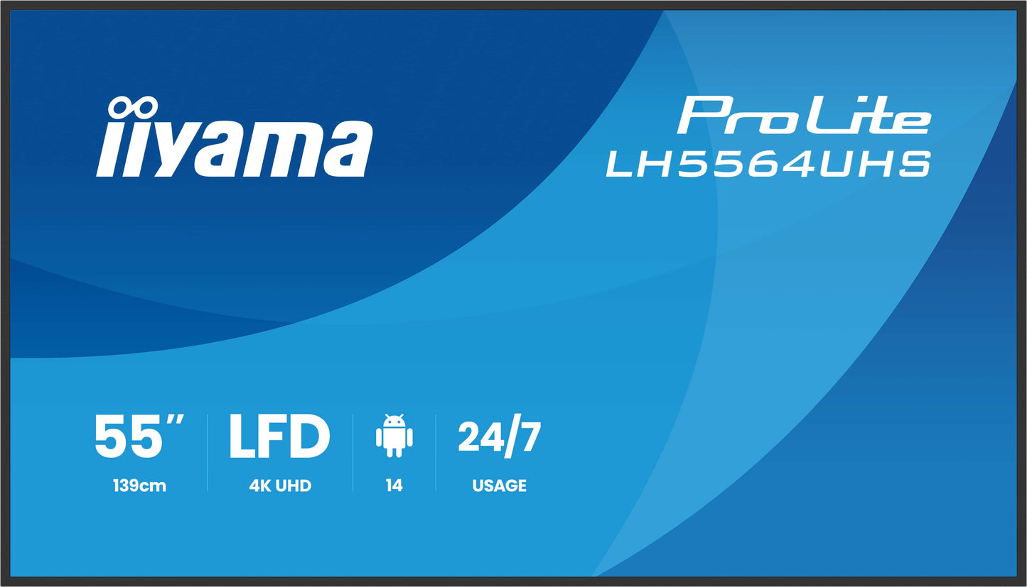 iiyama ProLite LH5564UHS-B1AG 55" 4K UHD Professional Digital Signage Display