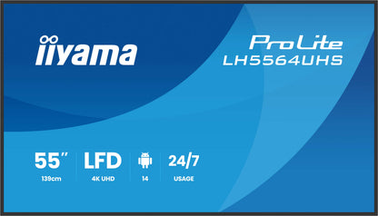 iiyama ProLite LH5564UHS-B1AG 55" 4K UHD Professional Digital Signage Display