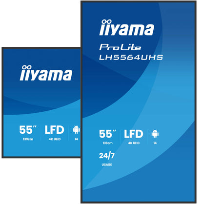 iiyama ProLite LH5564UHS-B1AG 55" 4K UHD Professional Digital Signage Display