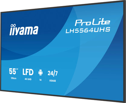 iiyama ProLite LH5564UHS-B1AG 55" 4K UHD Professional Digital Signage Display