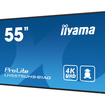 iiyama ProLite LH5575UHS-B1AG 55" IPS 4K UHD Digital Signage Display with Android OS