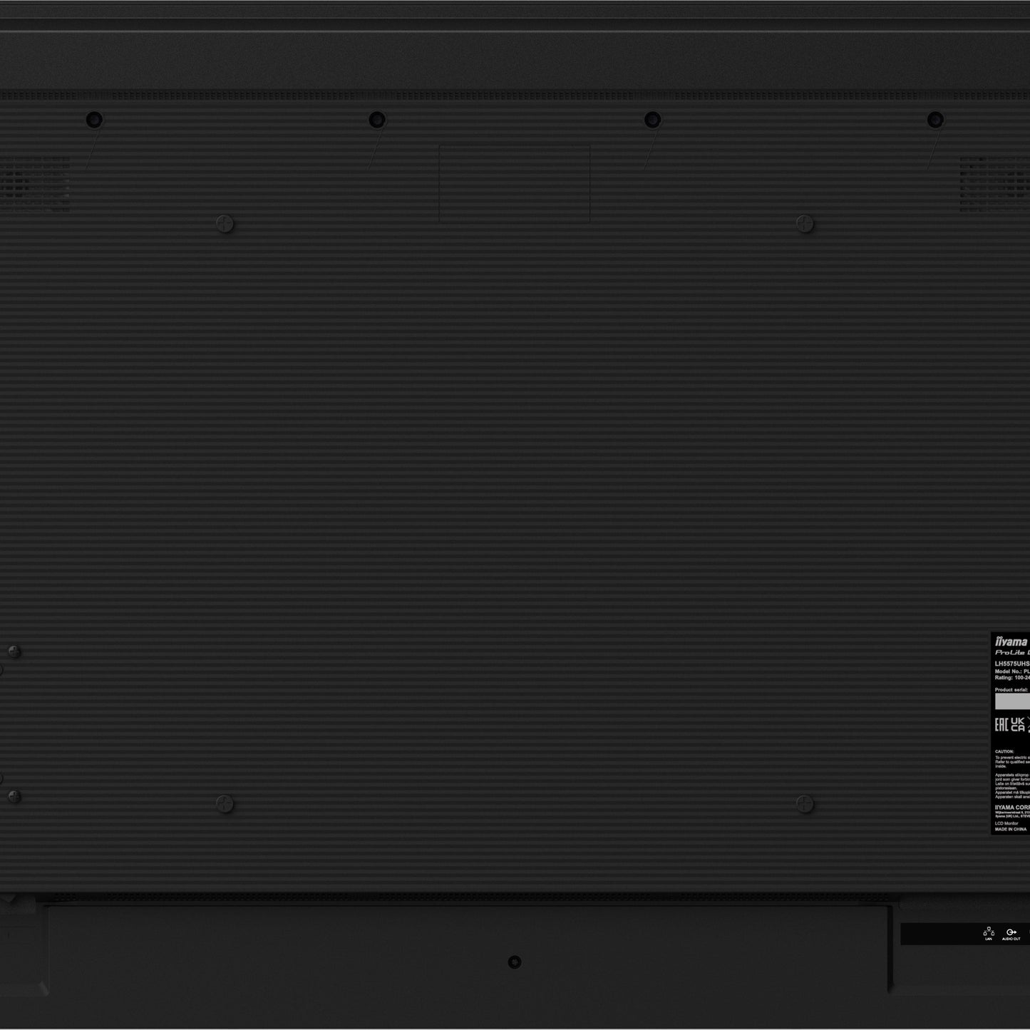 iiyama ProLite LH5575UHS-B1AG 55" IPS 4K UHD Digital Signage Display with Android OS