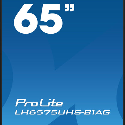 iiyama ProLite LH6575UHS-B1AG 65" IPS 4K UHD 24/7 Digital Signage Display with Android OS