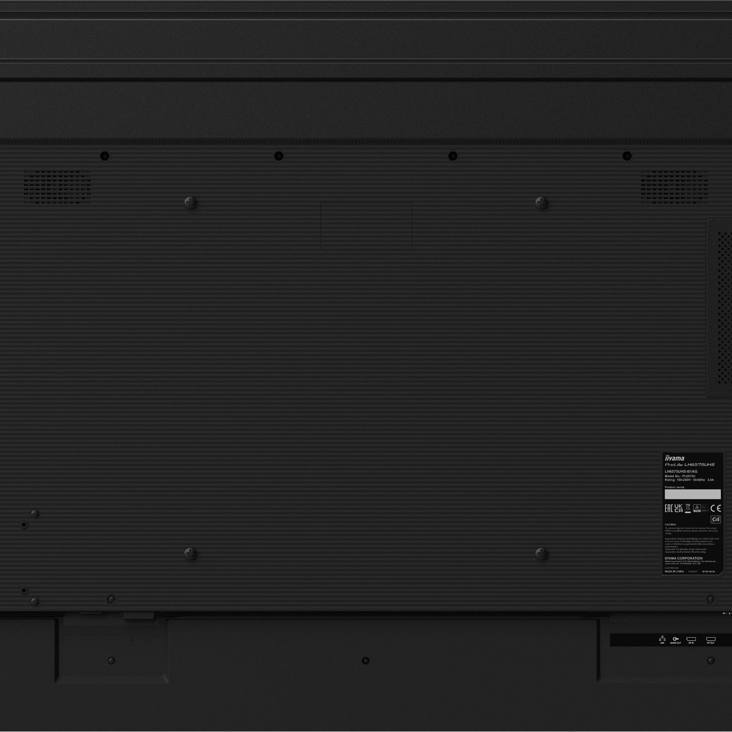 iiyama ProLite LH6575UHS-B1AG 65" IPS 4K UHD 24/7 Digital Signage Display with Android OS