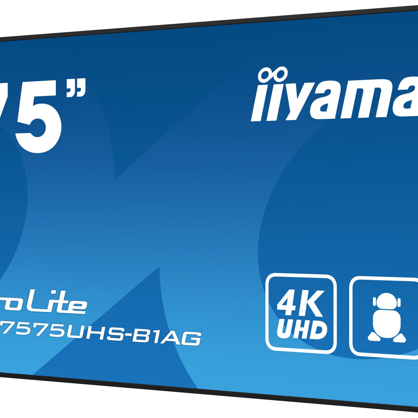 iiyama ProLite LH7575UHS-B1AG 75" 4K UHD 24/7 Display with Android OS, FailOver and Intel SDM slot
