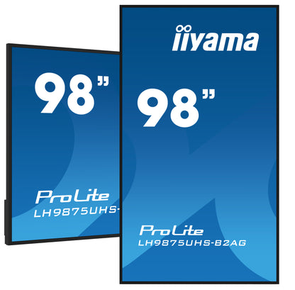 iiyama ProLite LH9875UHS-B2AG 98" 4K UHD 24/7 Digital Signage Display with Wi-Fi 500 cd/m² Android 11