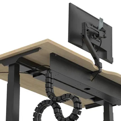 Metalicon VCS4/HBL Linx Cable Spine for Back-to-Back Sit-Stand Desk with Central Cable Tray