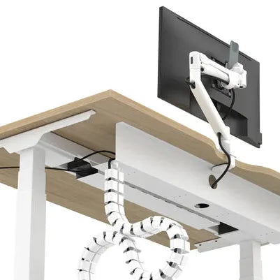 Metalicon VCS4/HBL Linx Cable Spine for Back-to-Back Sit-Stand Desk with Central Cable Tray