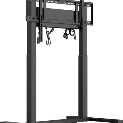 iiyama MD CAR2011-B1 Double Column Electric AV Cart with Floor Lift on Wheels