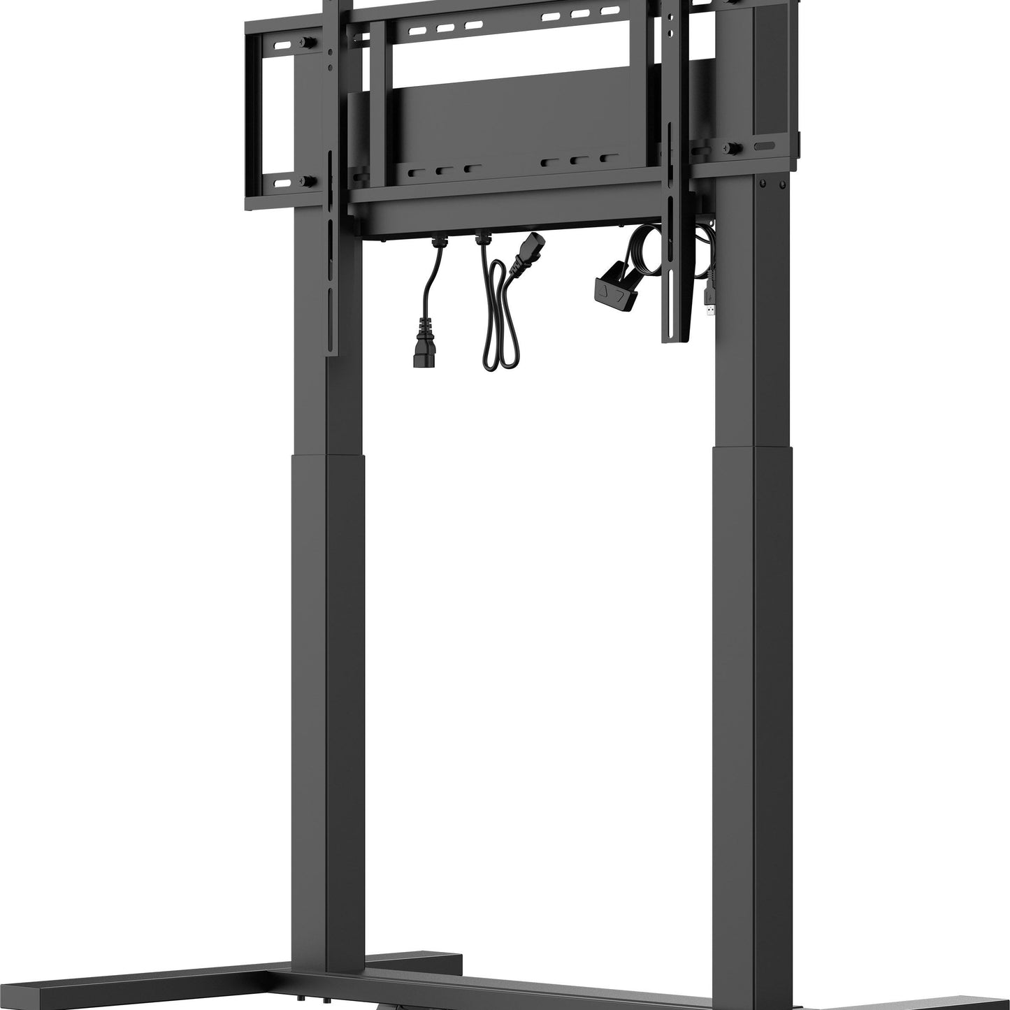 iiyama MD CAR2011-B1 Double Column Electric AV Cart with Floor Lift on Wheels