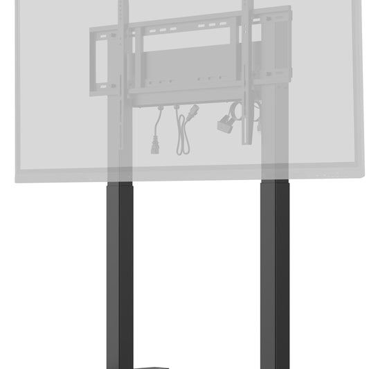 iiyama MD CAR2011-B1 Double Column Electric AV Cart with Floor Lift on Wheels