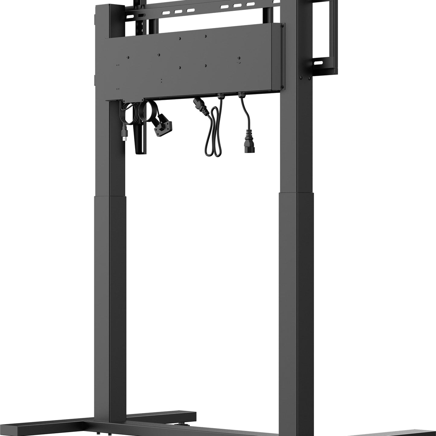 iiyama MD CAR2011-B1 Double Column Electric AV Cart with Floor Lift on Wheels