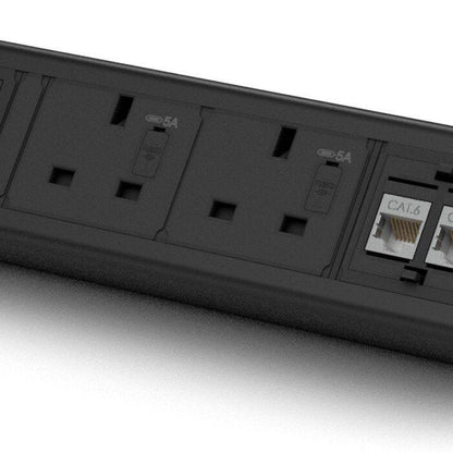 Metalicon DPM-2P1N2D Boost Desktop Module - 2 Mains Power, 2 Ethernet