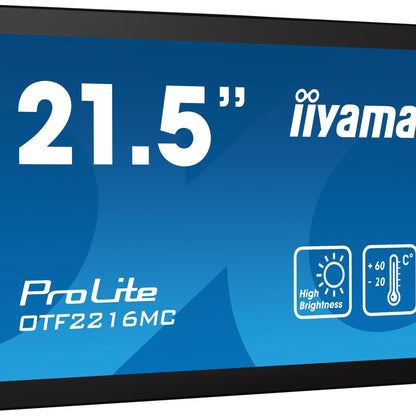 iiyama ProLite OTF2216MC-B1 22" PCAP Edge-to-Edge Open Frame Touch Screen