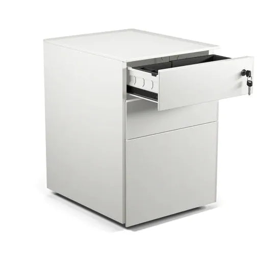 Formetiq PMS4521 Cube Steel Pedestal 2 Personal Drawers 1 File Drawer