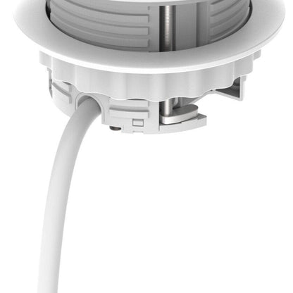 Metalicon S1-1P3C(1A/2C)1B1D Solo Plus In Desk Module, 1 Mains Power, 1 USB-A, 2 USB-C, 1 Ethernet Port, 1 Blank Insert