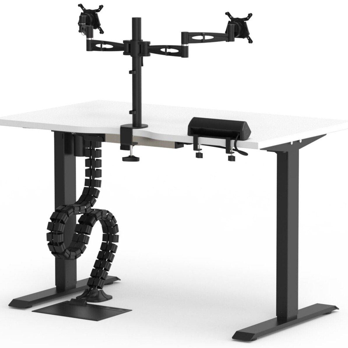 Formetiq B/SPBUNDLE2 Sit-Stand Desk & Accessories Bundle - Monitor Arm, Under Desk Power Module, Boost Power Module, Power Cable & Cable Spine