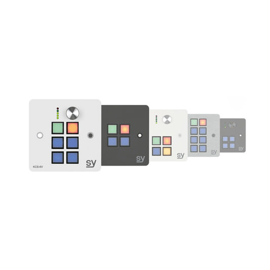 SY 2 button Keypad Controller. In Brushed Aluminium