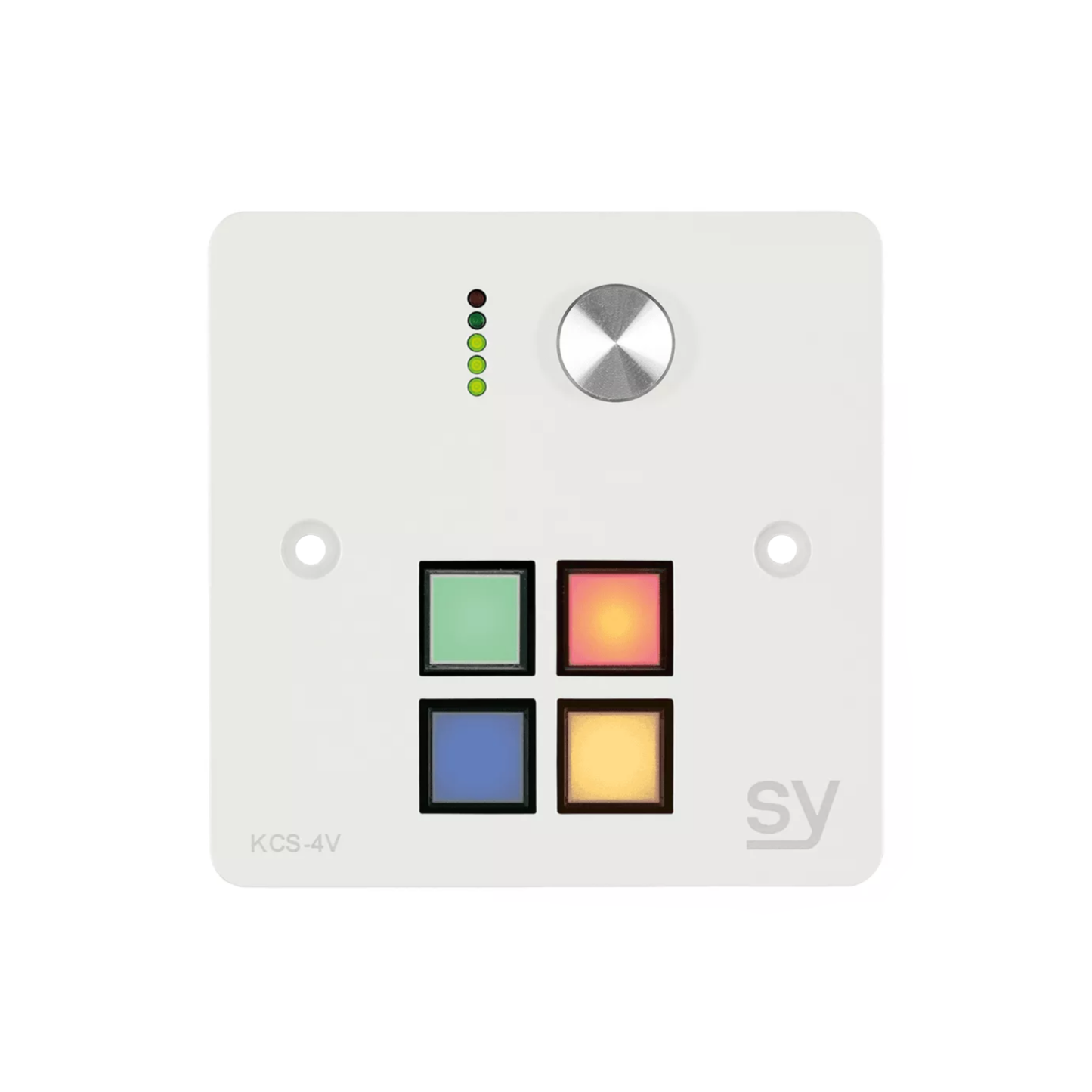 SY 4 button Keypad Controller with rotary volume control. In WHITE